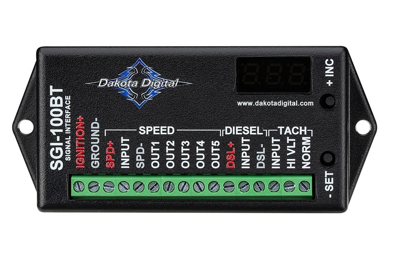 Dakota Digital SGI-100BT Speed  Tach and Diesel S ignal Interface  Bluetoo Dakota Digital SGI-100BT
