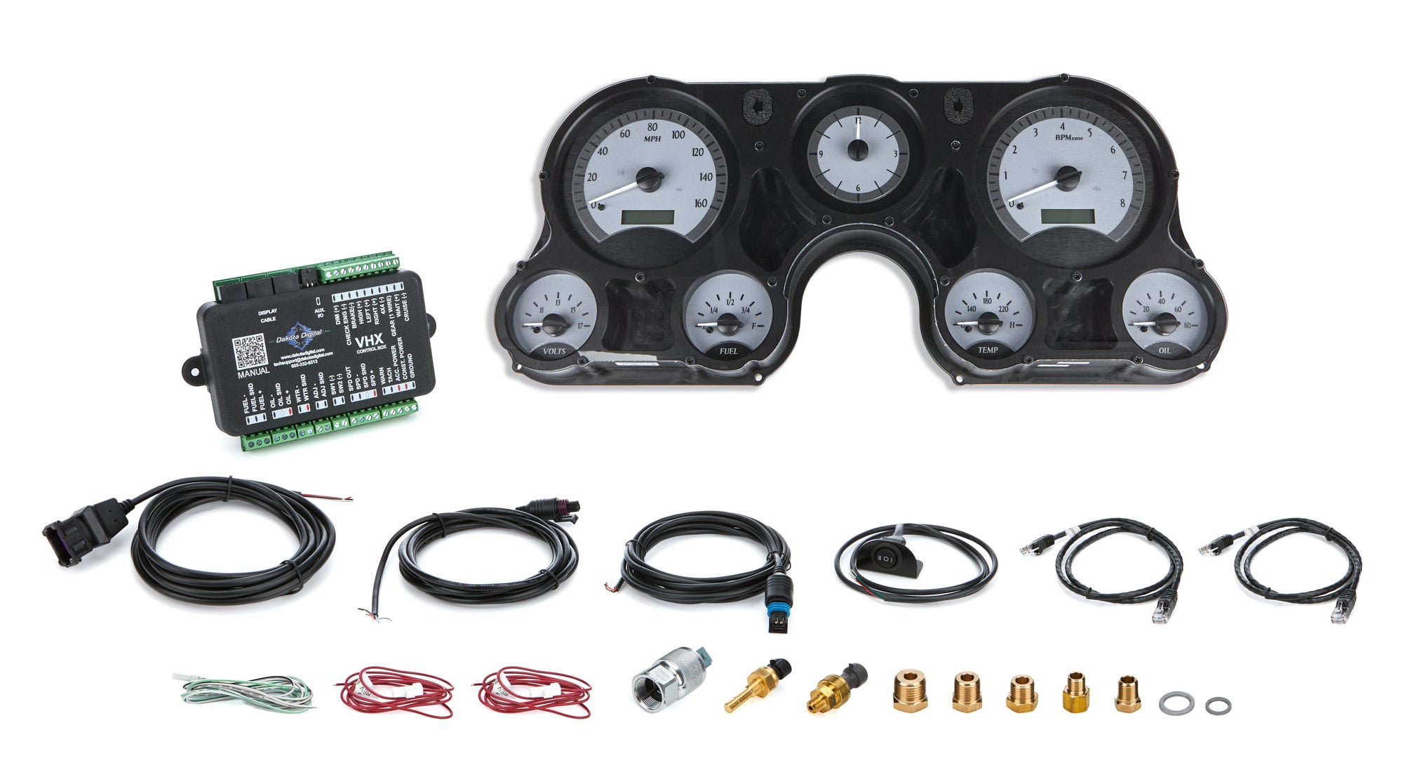 Dakota Digital VHX-67C-PA-S-B 1967-72 Chevy Truck VHX Instrument System Dakota Digital VHX-67C-PA-S-B
