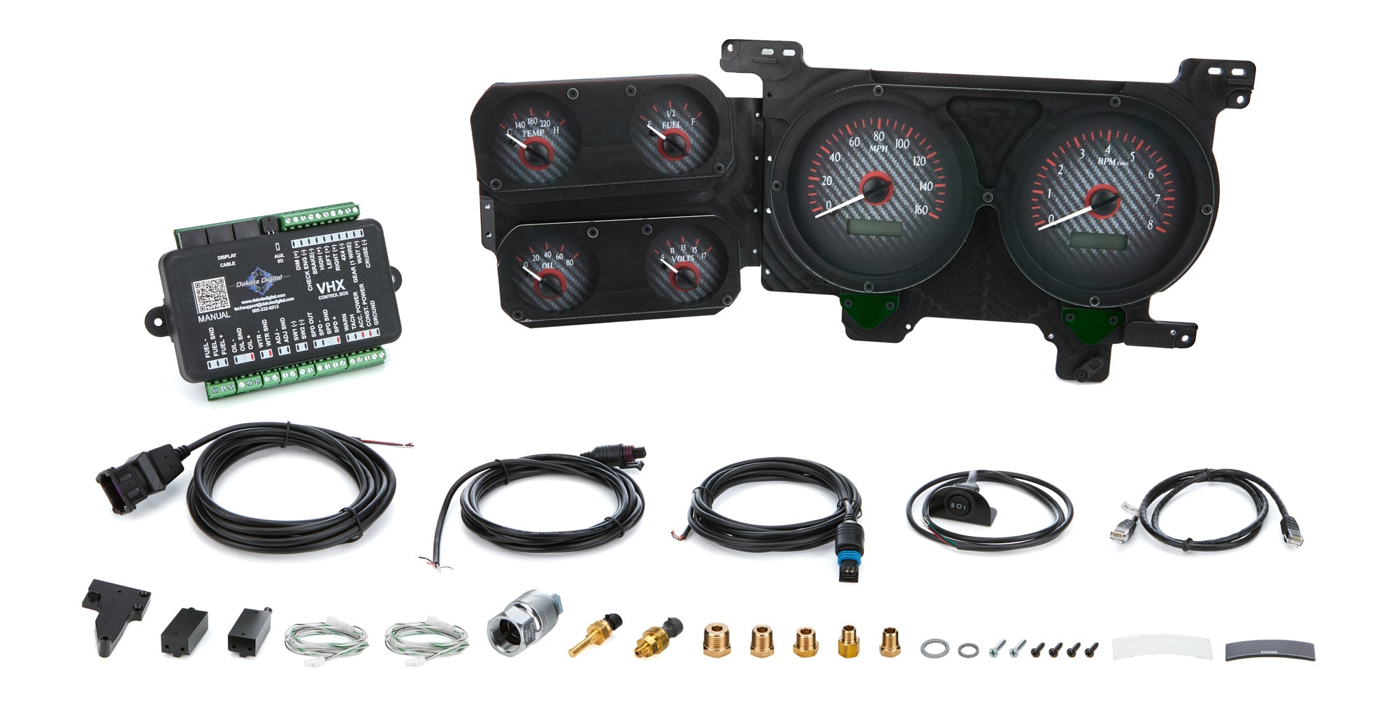 Dakota Digital VHX-73C-PU-K-R 1973-87 Chevy Pickup VHX Instrument System Dakota Digital VHX-73C-PU-K-R