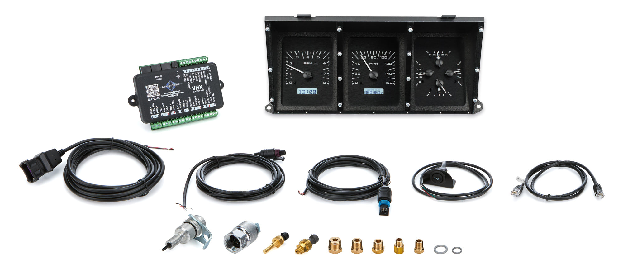 Dakota Digital VHX-73F-PU-K-W 1973-79 Ford Pickup VHX Instrument System Dakota Digital VHX-73F-PU-K-W