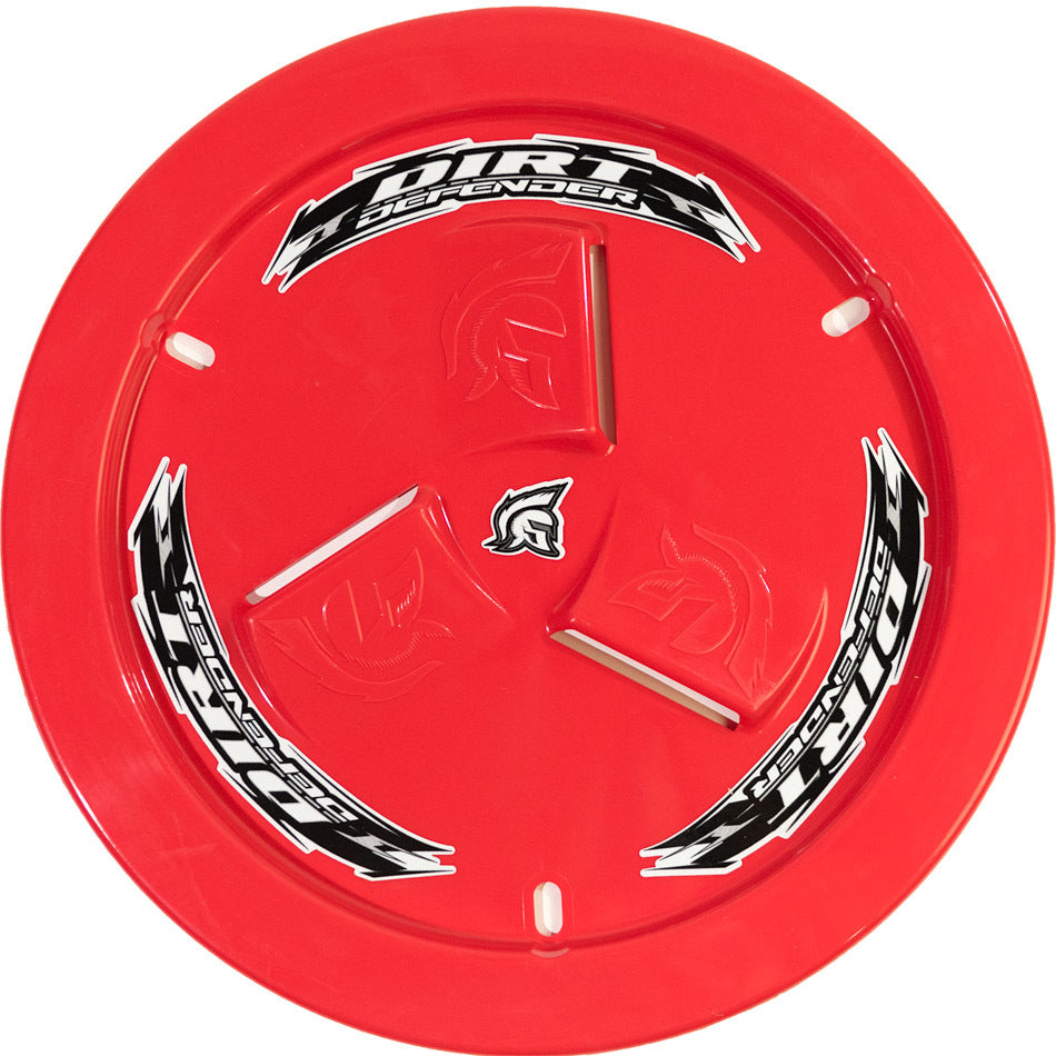 Dirt Defender Racing Products 10190 Wheel Cover Red Vented Dirt Defender Racing Products 10190
