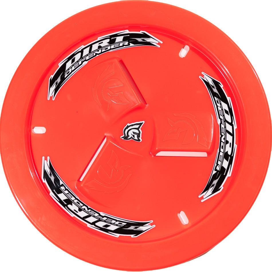 Dirt Defender Racing Products 10281 Wheel Cover Neon Red Vented Dirt Defender Racing Products 10281
