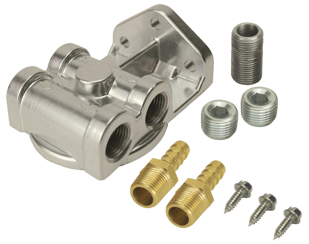 Derale 13049 Side-Ports Filter Mount Kit 3/8in NPT Derale 13049