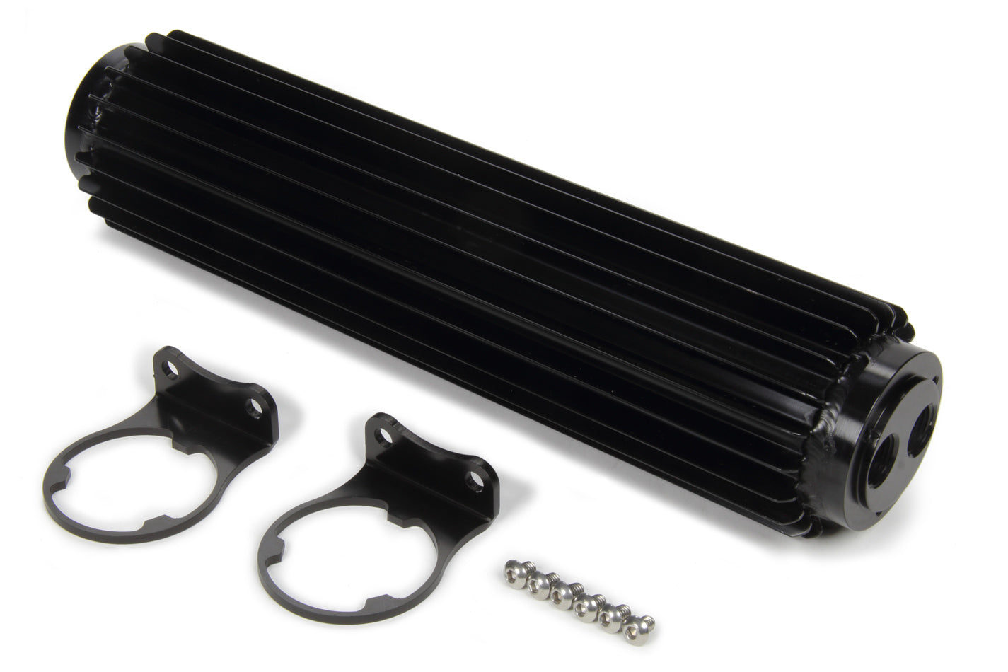 Derale 13280 Dual-Pass Heat Sink Cool er  12in Black Anodized Derale 13280