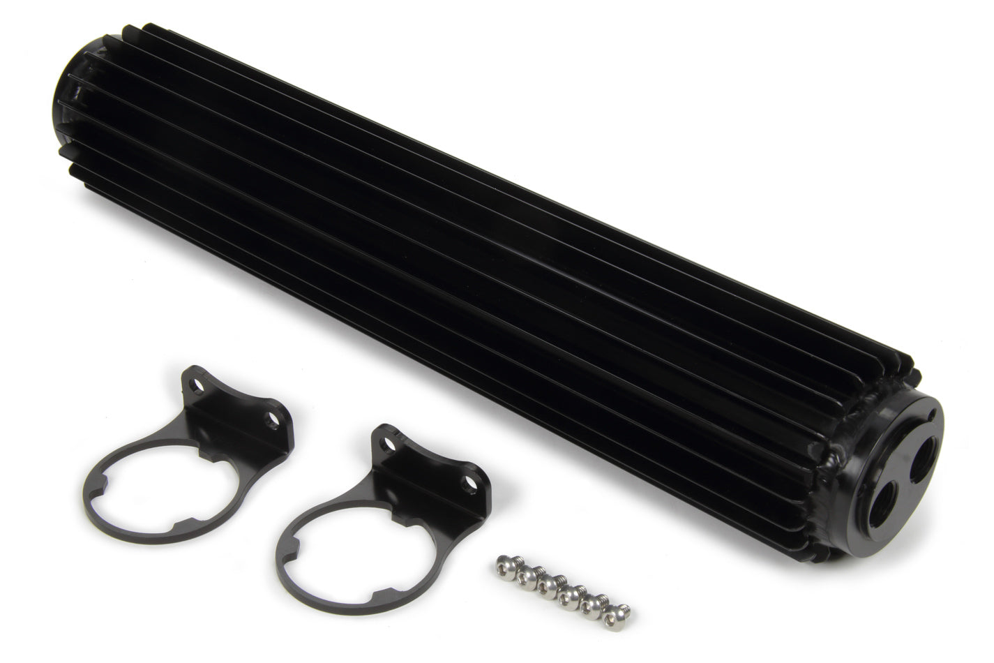 Derale 13281 Dual-Pass Heat Sink Cool er  15in Black Anodized Derale 13281