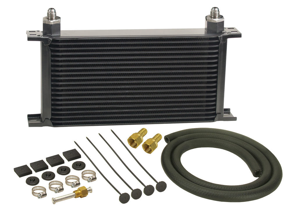 Derale 13403 19-Row Stack Plate Trans Cooler Kit (-6AN) Derale 13403