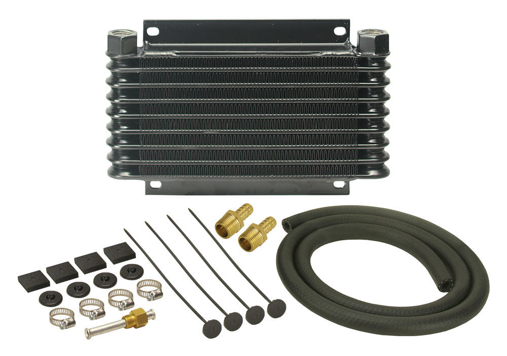 Derale 13612 Trans Cooler 17500 GVW 3/8 Barb Fitting Derale 13612