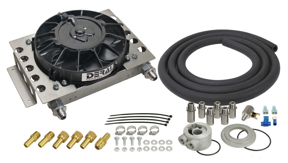 Derale 15450 Atomic-Cool Engine Oil Cooler Kit -8AN Derale 15450