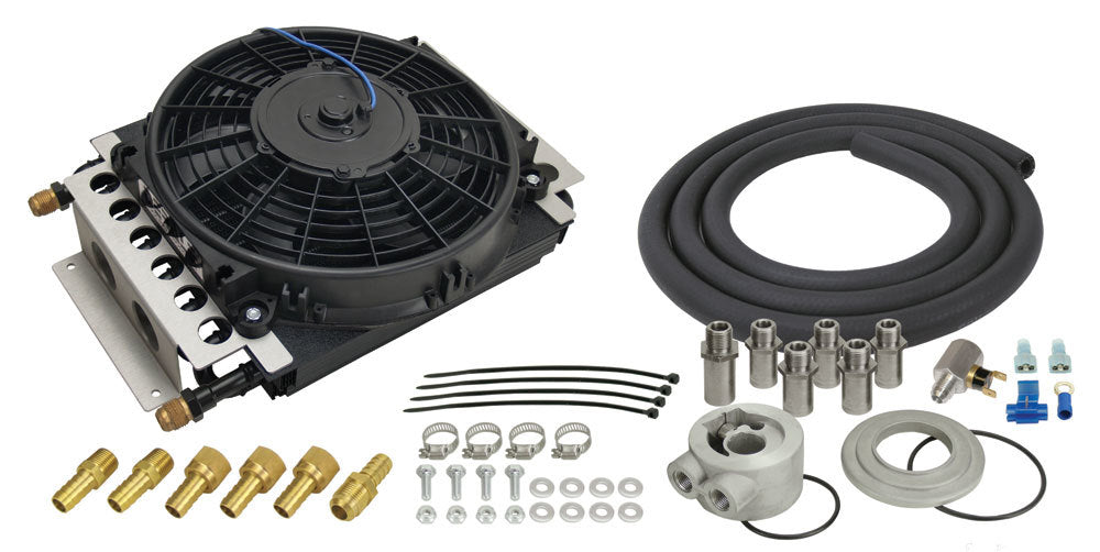 Derale 15500 Electra-Cool Engine Oil Cooler Kit -8AN Derale 15500