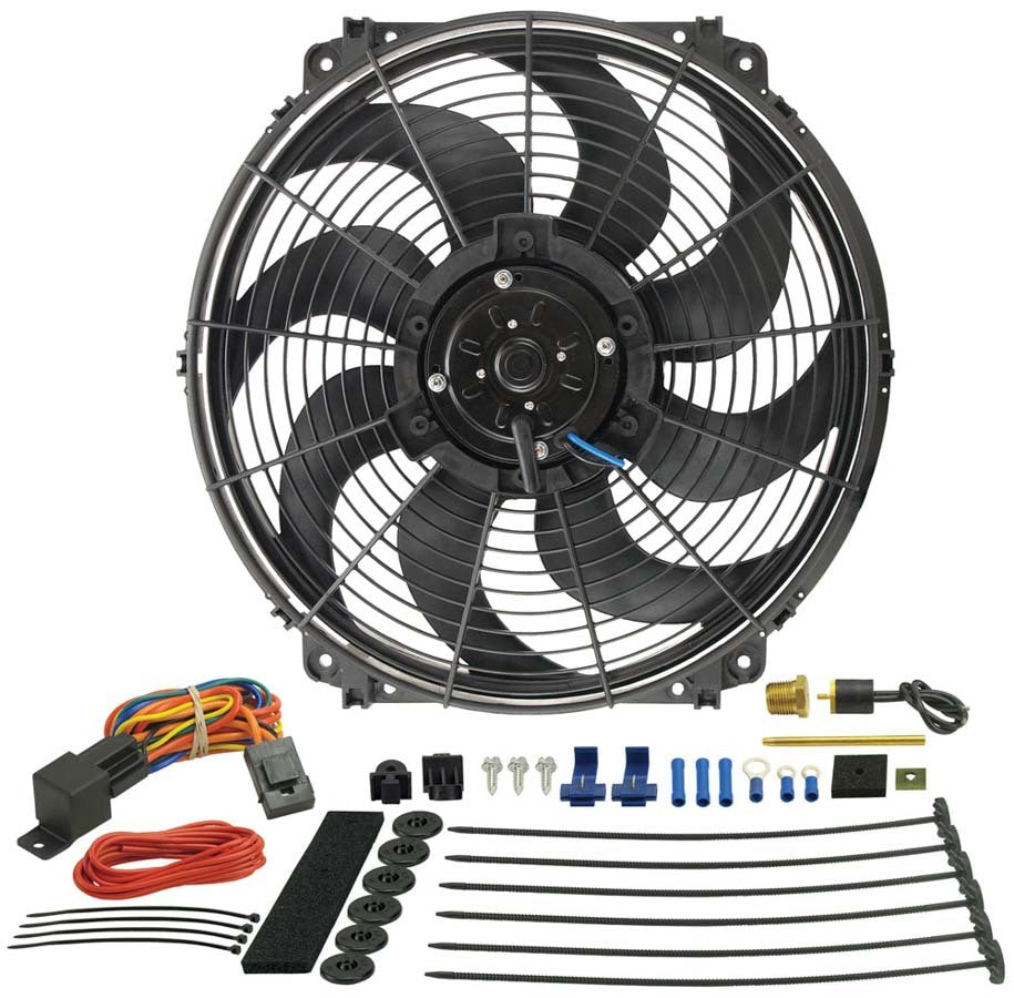 Derale 16016 16in Tornado Fan and Thermostat Kit Derale 16016