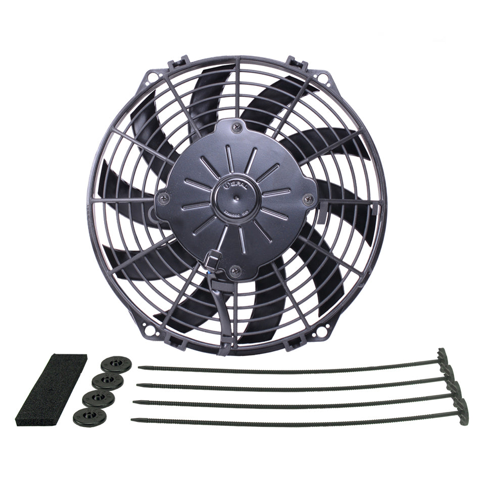 Derale 16109 HO Extreme 9in Curved Bl ade Puller Elec Fan Derale 16109