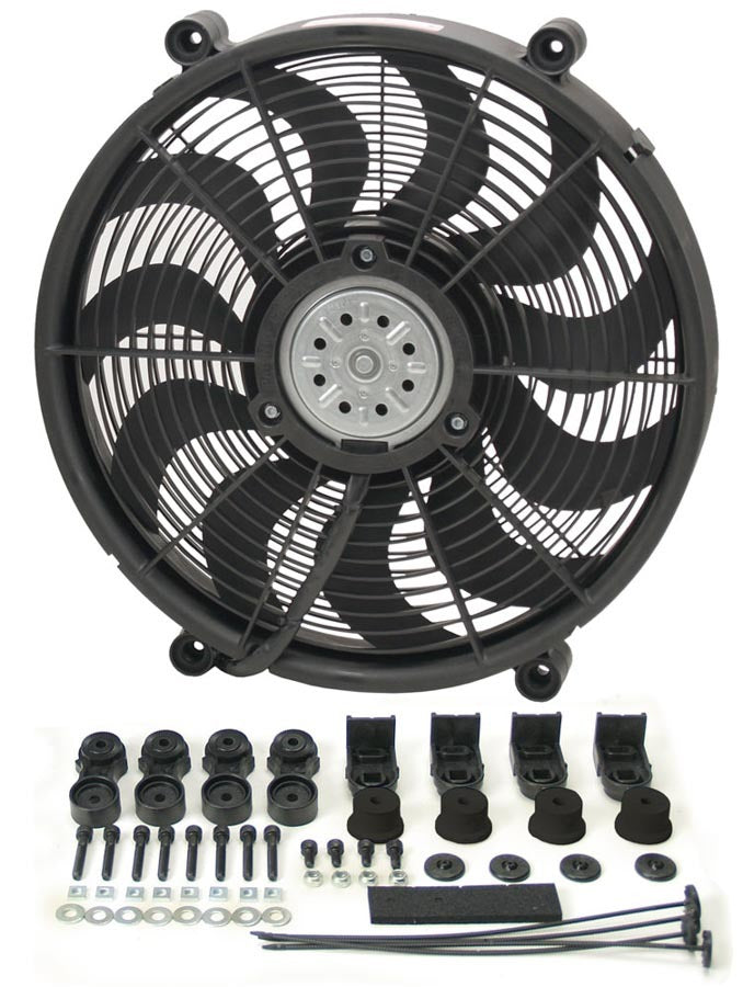 Derale 16217 17in High Output RAD Fan Single Derale 16217