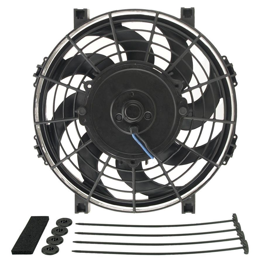 Derale 16619 9in Tornado Electric Fan w/Standard  Mounting Kit Derale 16619
