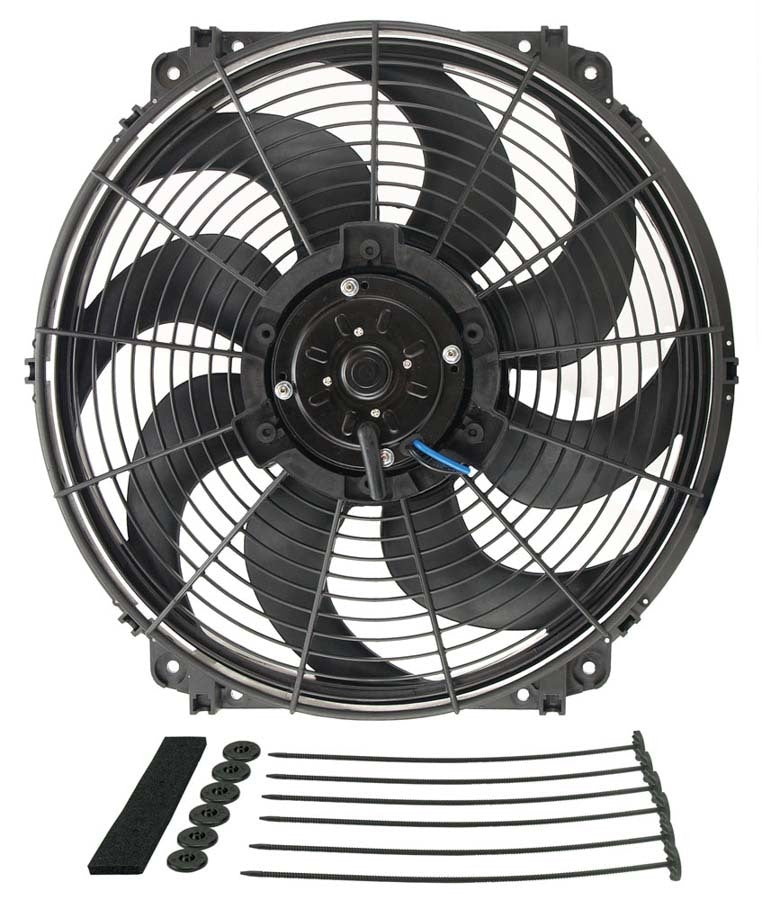 Derale 16626 16in Tornado Electric Fan w/Standard Mount Kit Derale 16626