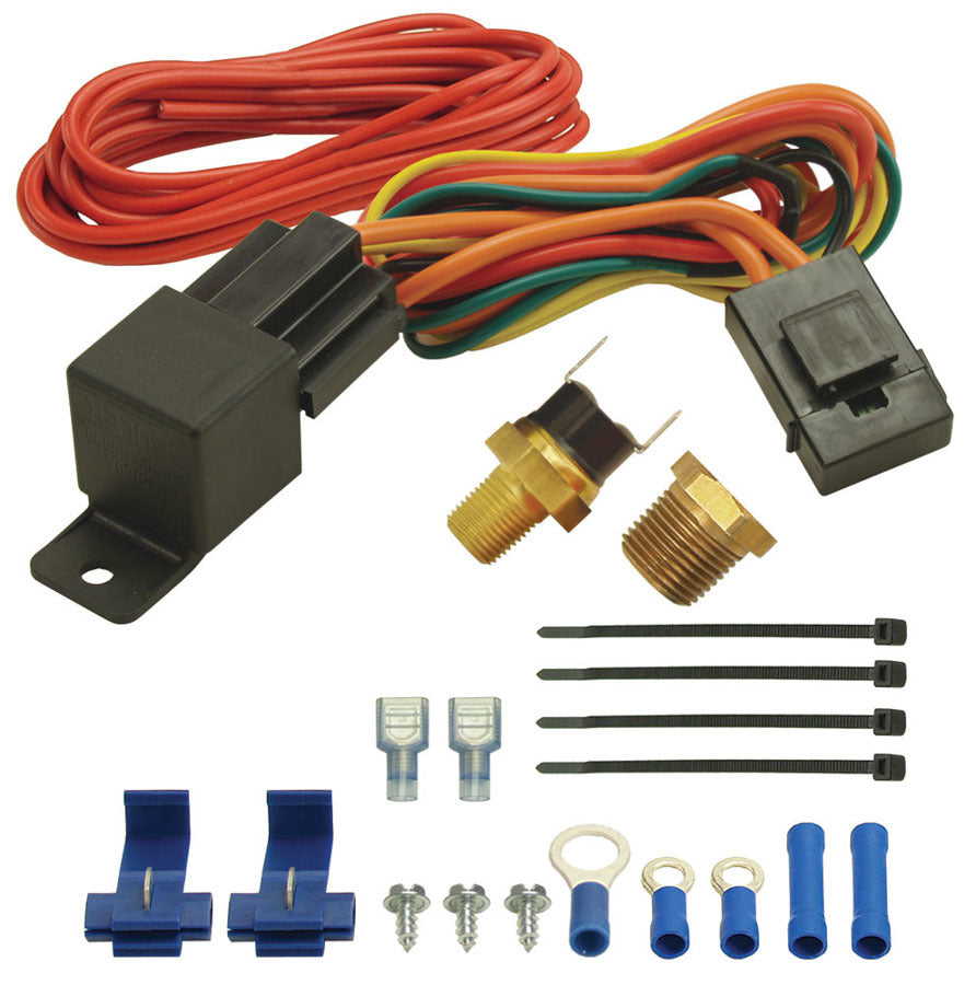 Derale 16720 180F Fan Switch Thremost Relay Kit 1/8in & 3/8 Derale 16720