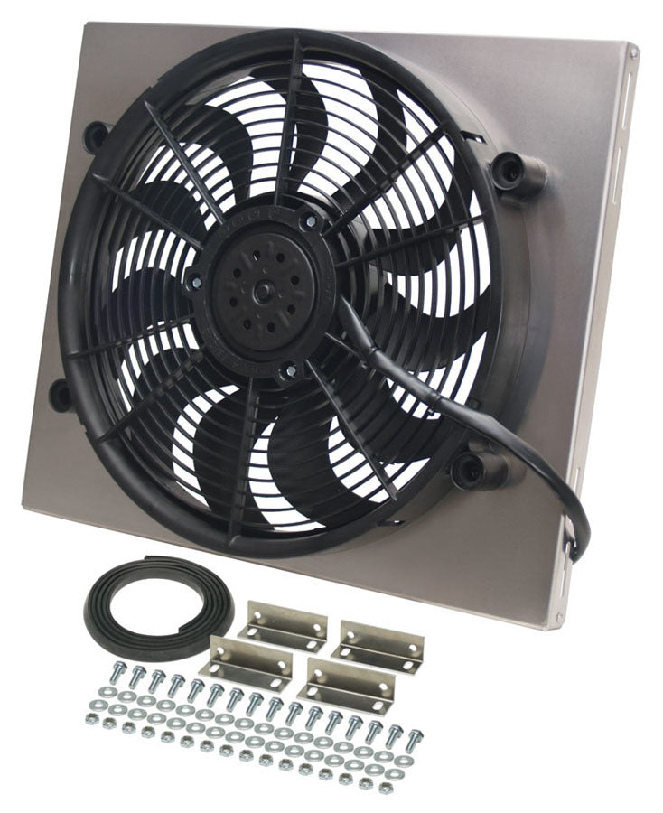 Derale 16821 RAD Fan w/Alum Shroud Assembly Derale 16821