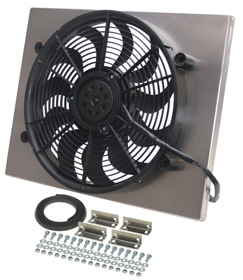 Derale 16822 RAD Fan w/Alum Shroud Assembly Derale 16822