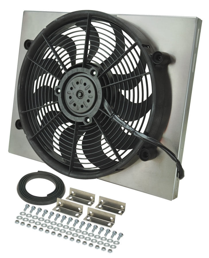 Derale 16823 RAD Fan w/Alum Shroud Assembly Derale 16823