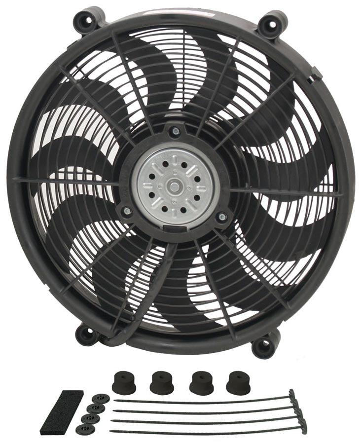 Derale 18217 17in High Output Electrc Fan Std Kit Derale 18217