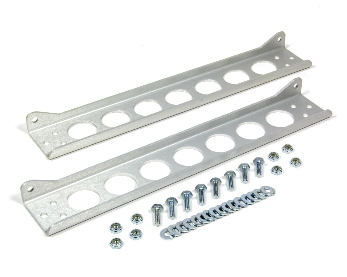 Derale 50023 Single Cooler Mounting Brackets Aluminum Derale 50023