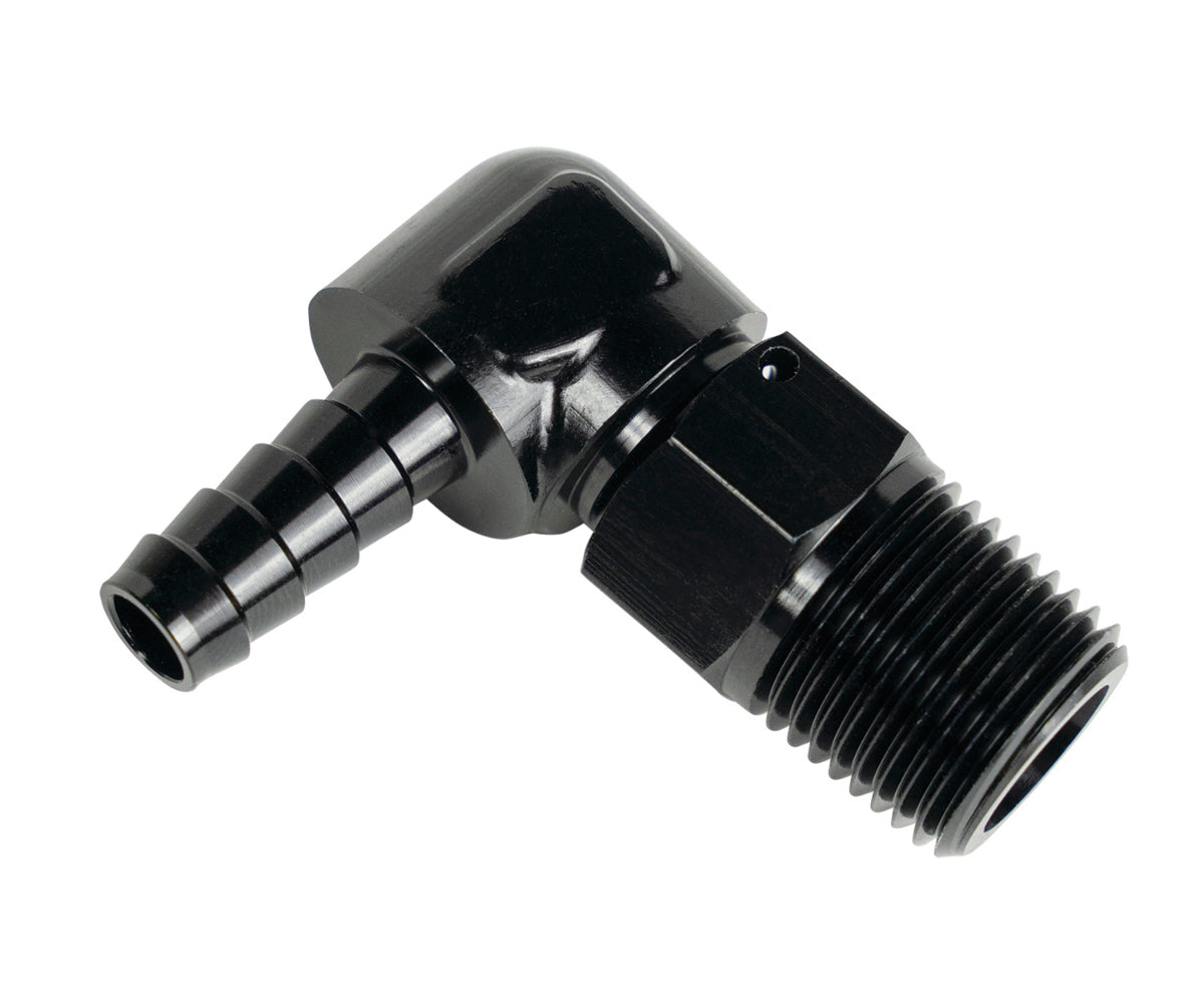 Derale 59406 Fitting 90 Degree 7/8-14 to 3/8in Barb Derale 59406