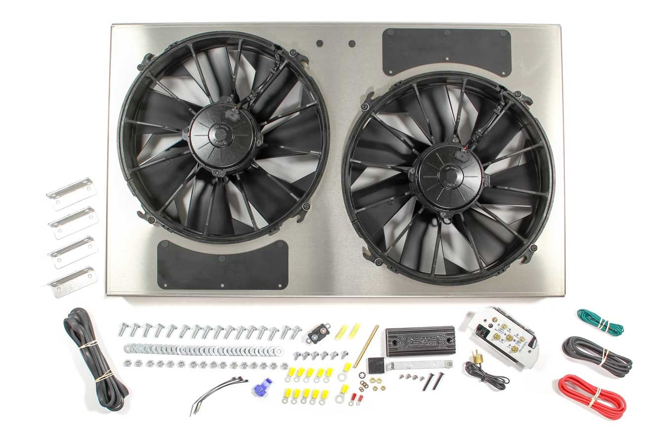 Derale 66838 PWM Dual RAD Fan/ Aluminum Shroud Assembly Derale 66838