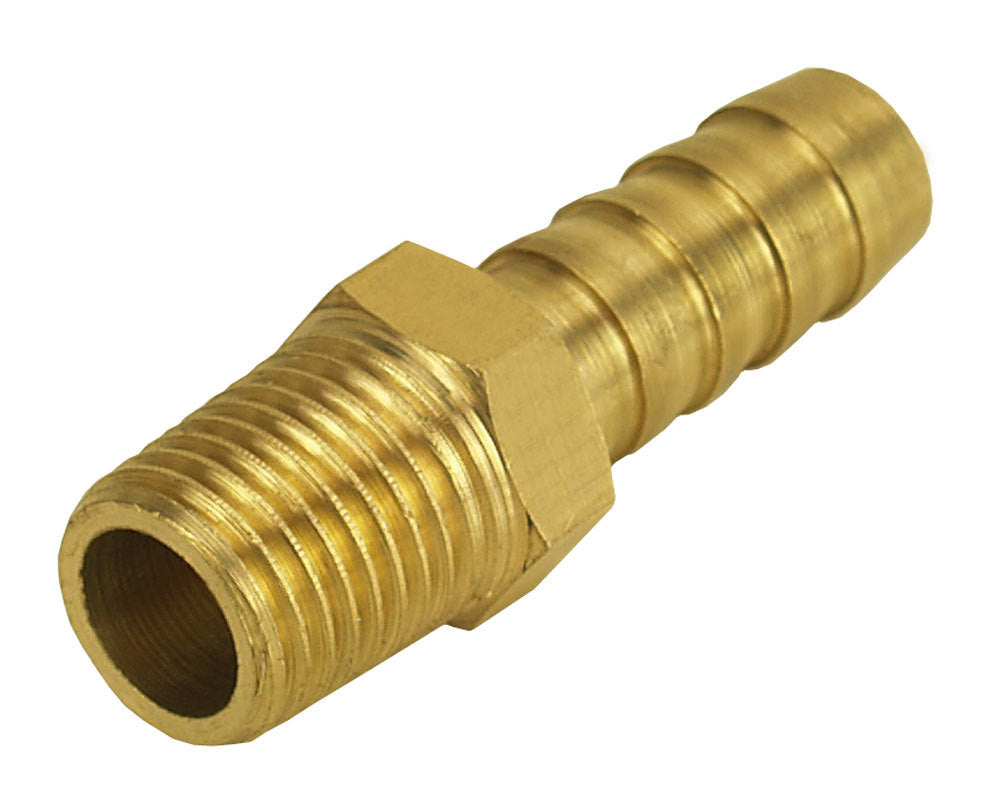 Derale 98100 Straight Hose Barb Fitti ng 1/4 NPT M x 3/8 Barb Derale 98100