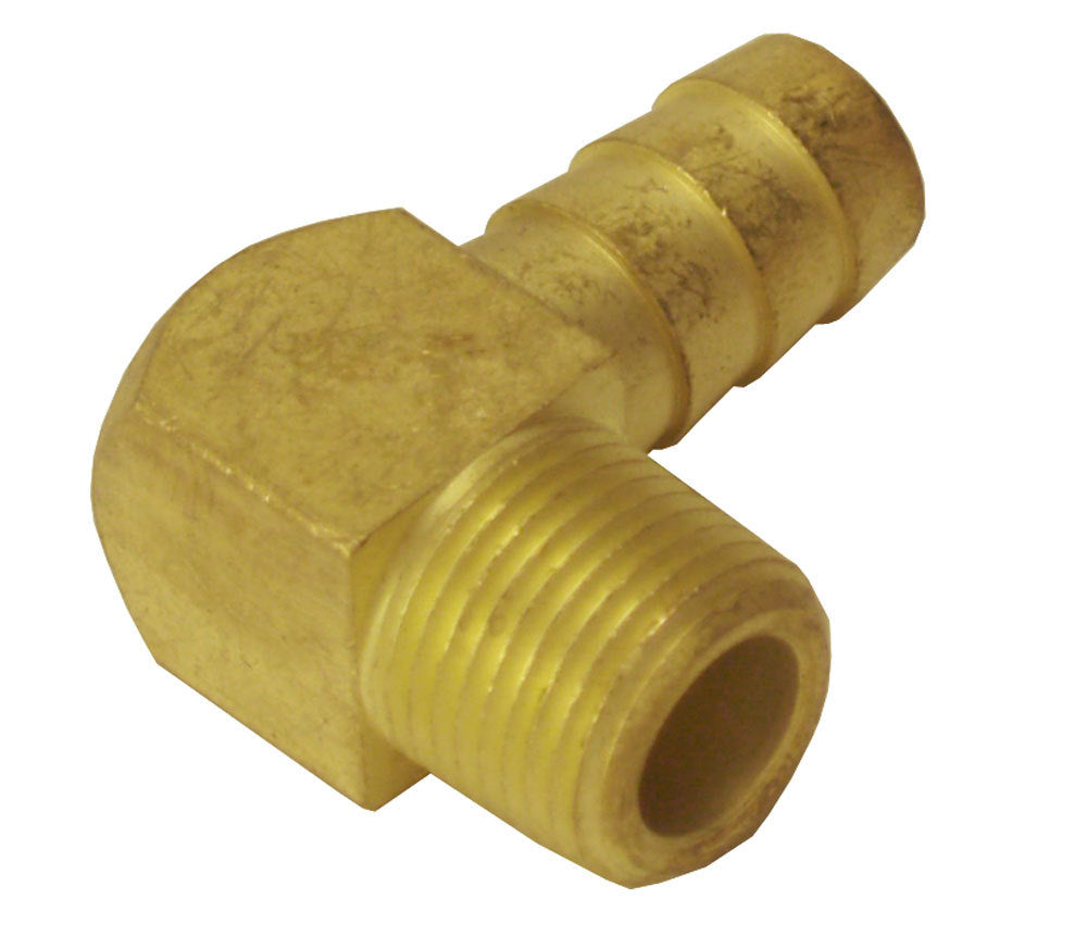 Derale 98244 1/2in NPT M x 1/2in Bar b 90 Degree Hose Fitting Derale 98244
