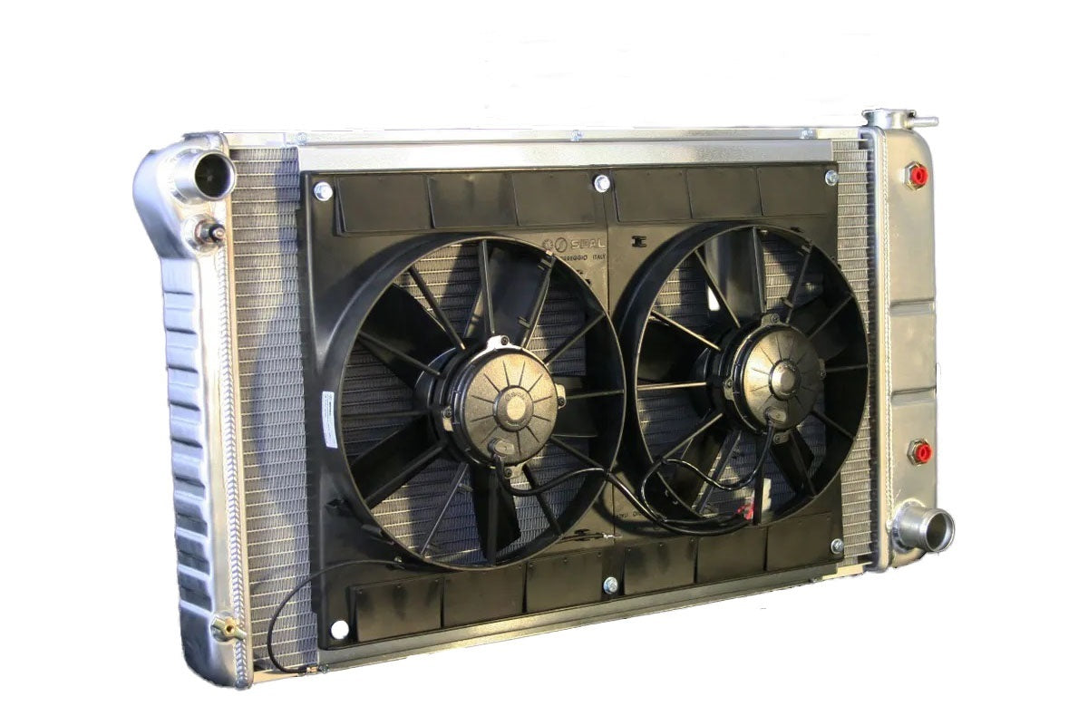 Dewitts Radiator 32-4139003A Radiator w/Fans Chevelle 68-72 Auto Trans Raw Dewitts Radiator 32-4139003A