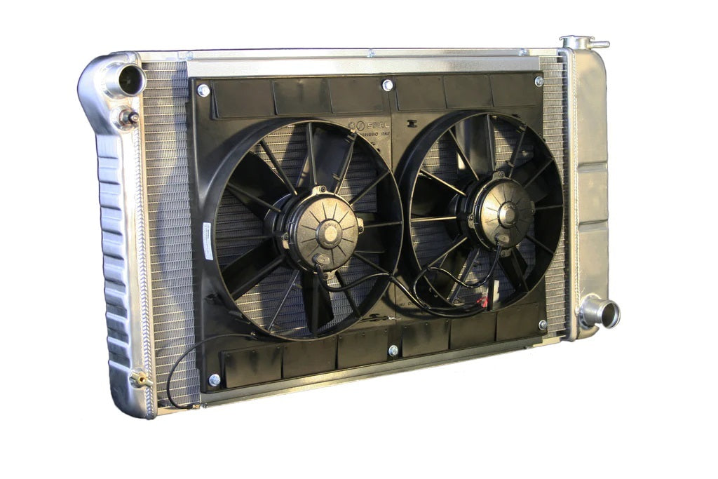 Dewitts Radiator 32-4139003M Radiator w/Fans Chevelle 68-72 Manual Trans Raw Dewitts Radiator 32-4139003M