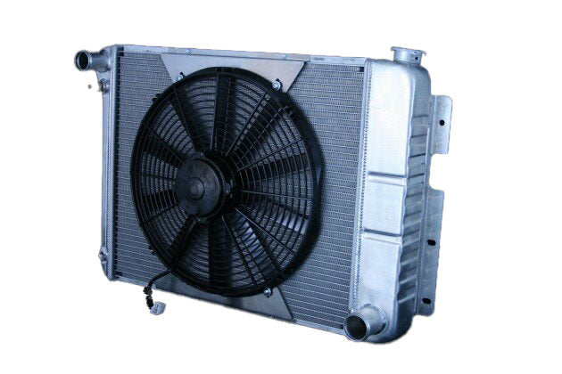Dewitts Radiator 32-4139004M Radiator w/Fans Camaro 67-69 SBC Man Trans Raw Dewitts Radiator 32-4139004M