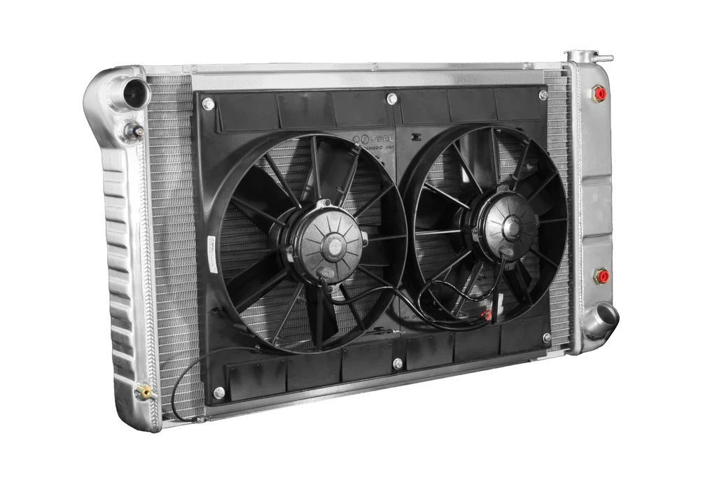 Dewitts Radiator 32-4139018A Radiator w/Fans C-10 Trk 67-72 Auto Trans Raw Dewitts Radiator 32-4139018A