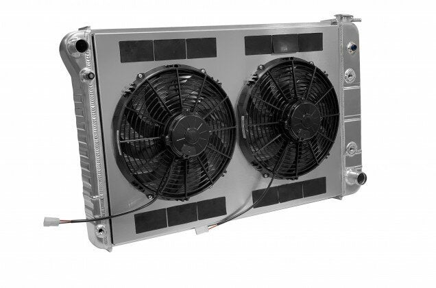 Dewitts Radiator 32-4139019A Radiator w/Fans C-10 Trk 73-87 Trans Raw Dewitts Radiator 32-4139019A