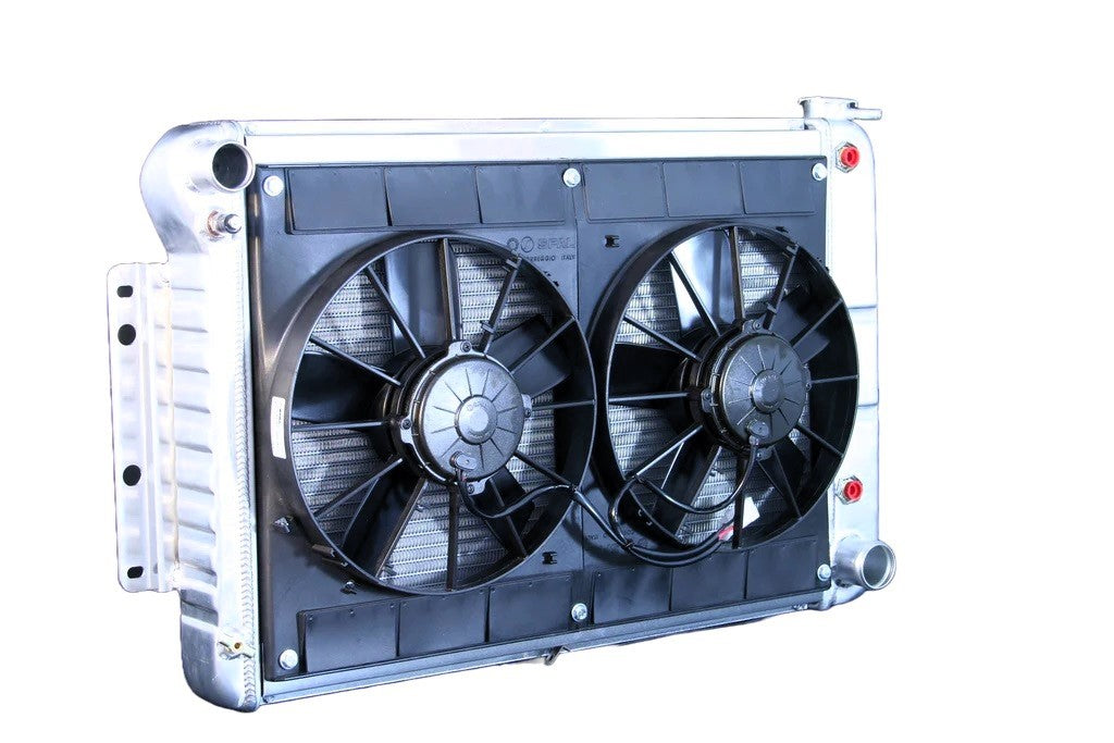 Dewitts Radiator 32-4139022A Radiator w/Fans Camaro 67-69 BBC Auto Trans Raw Dewitts Radiator 32-4139022A