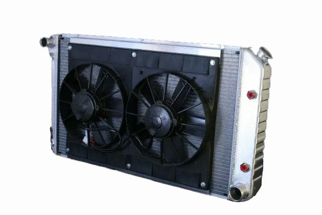 Dewitts Radiator 32-4139034A Radiator w/Fans Chevelle 73-77 Auto Trans Raw Dewitts Radiator 32-4139034A