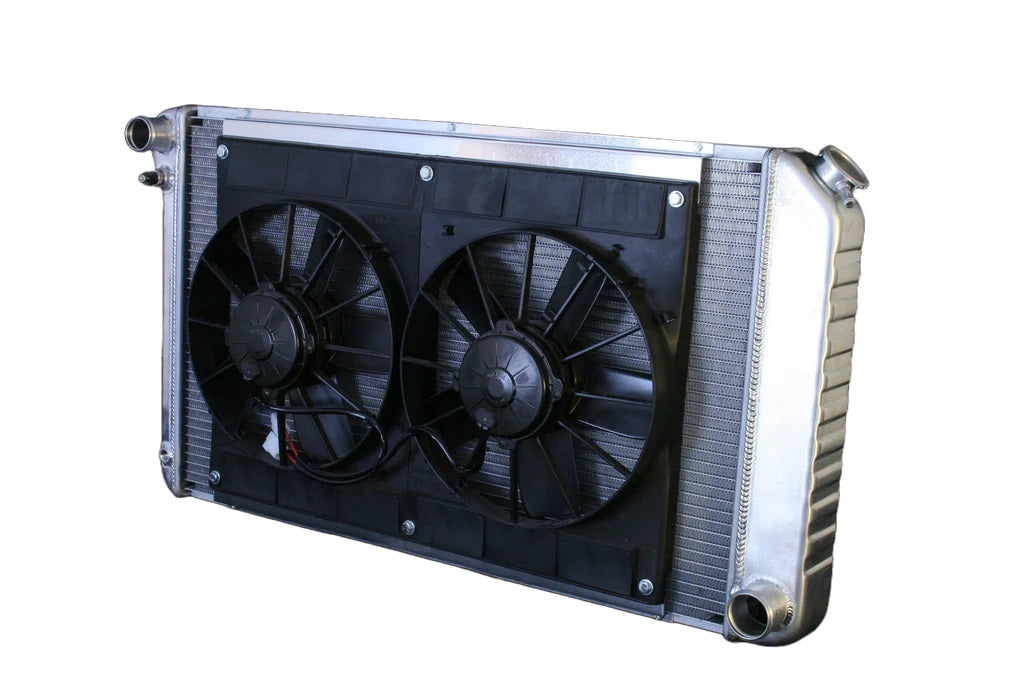 Dewitts Radiator 32-4139034M Radiator w/Fans Chevelle 73-77 Manual Trans Raw Dewitts Radiator 32-4139034M