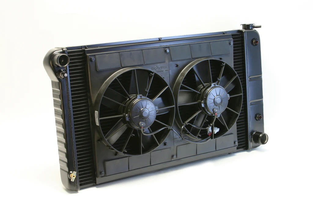 Dewitts Radiator 32-4239003A Radiator w/Fans Chevelle 68-72 Auto Trans Black Dewitts Radiator 32-4239003A