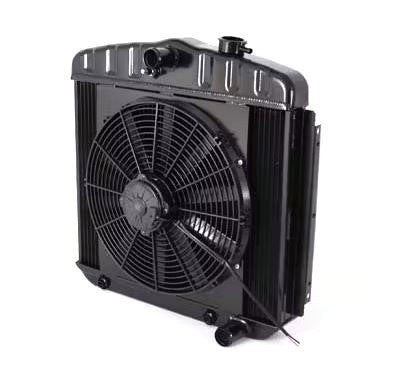 Dewitts Radiator 32-4239013A Radiator w/Fans 55-57 Chevy Auto Trans Black Dewitts Radiator 32-4239013A