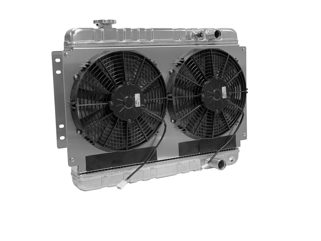 Dewitts Radiator 32-6139002M Radiator w/fans Chevelle 64-67 LS Man Trans Raw Dewitts Radiator 32-6139002M