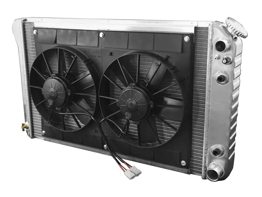 Dewitts Radiator 32-6139005A Radiator w/Fans Camaro 70-81 LS Auto Trans Raw Dewitts Radiator 32-6139005A
