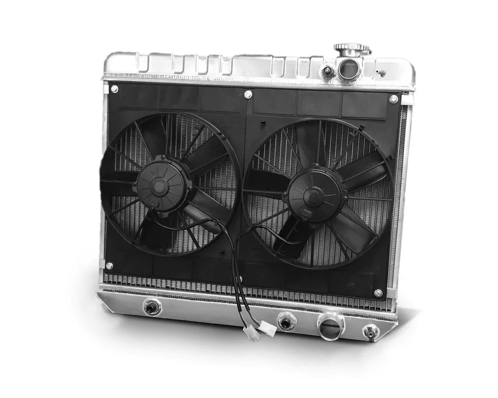 Dewitts Radiator 32-6139010A Radiator w/Fans Nova 62-67 LS Auto Trans Raw Dewitts Radiator 32-6139010A