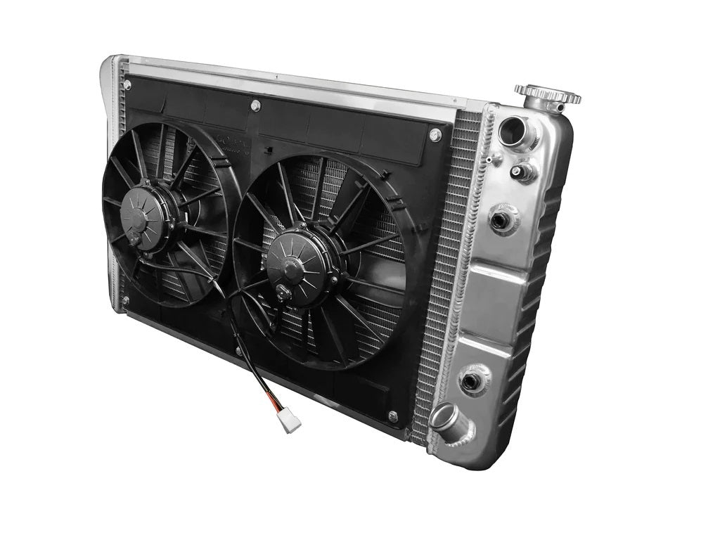 Dewitts Radiator 32-6139018A Radiator w/Fans C-10 Trk LS 67-72 Auto Trans Raw Dewitts Radiator 32-6139018A