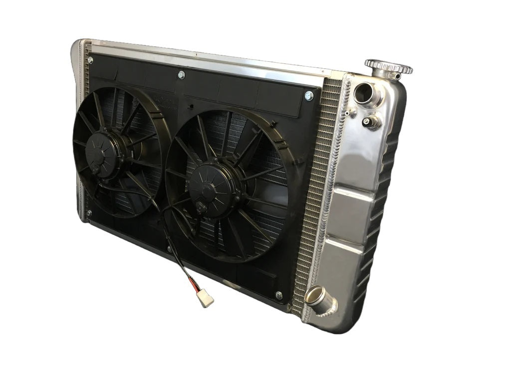 Dewitts Radiator 32-6139018M Radiator w/Fans C-10 Trk LS 67-72 Man Trans Raw Dewitts Radiator 32-6139018M