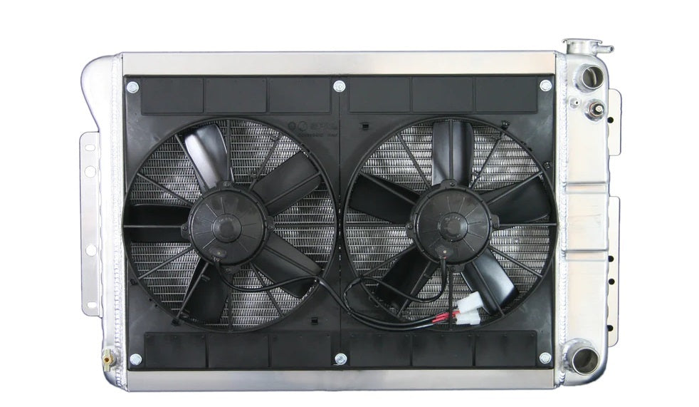 Dewitts Radiator 32-6139022M Radiator w/Fans Camaro 67-69 LS Man Trans Raw Dewitts Radiator 32-6139022M