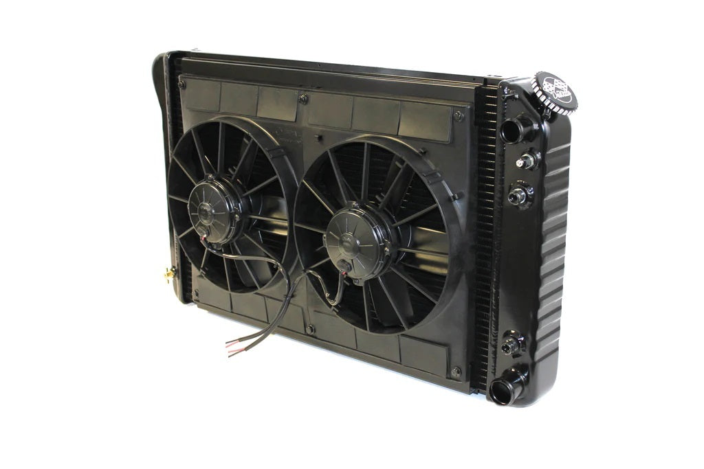 Dewitts Radiator 32-6239005A Radiator w/Fans Camaro LS 70-81 Auto Trans Blk Dewitts Radiator 32-6239005A