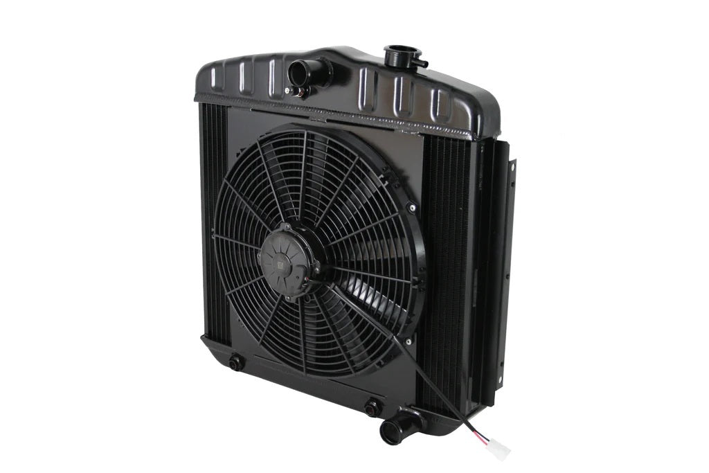 Dewitts Radiator 32-6239013A Radiator w/Fans 55-57 Chevy LS Auto Trans Blk Dewitts Radiator 32-6239013A