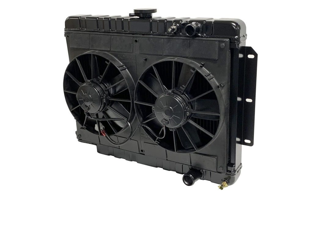 Dewitts Radiator 32-6239014M Radiator w/Fans Impala LS 59-64 Man Trans Blk Dewitts Radiator 32-6239014M