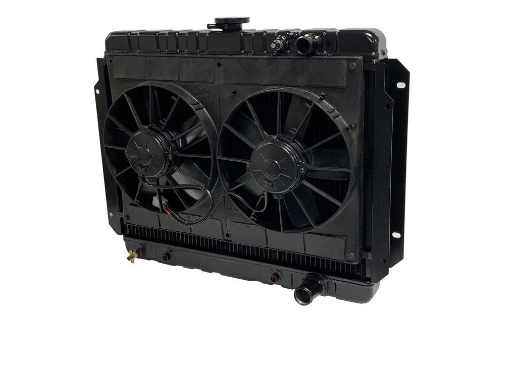 Dewitts Radiator 32-6239016A Radiator w/Fans Impala LS 63-72 Auto Trans Blk Dewitts Radiator 32-6239016A