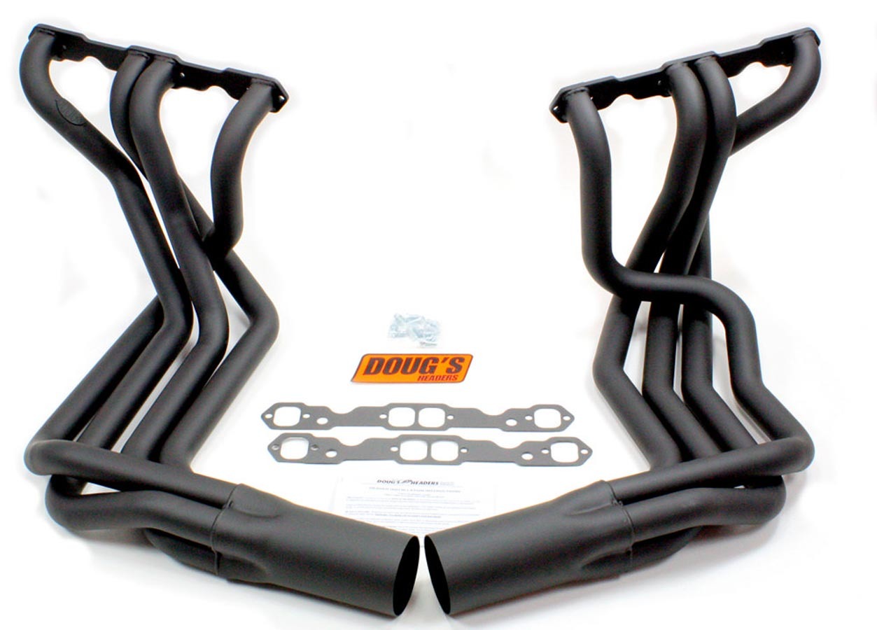 Doug's Headers D380-B SBC Side Mount Headers - Black - 63-82 Vette Doug's Headers D380-B