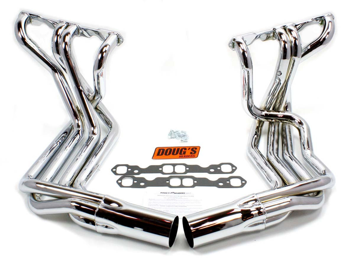 Doug's Headers D380-C SBC Side Mount Headers - Chrome - 63-82 Vette Doug's Headers D380-C